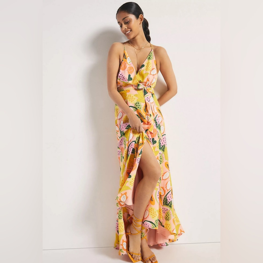 HUTCH High-Low Wrap Dress